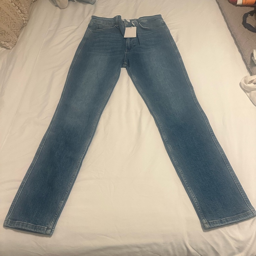 Anine Bing High Rise Blue Jeans Timeless Style